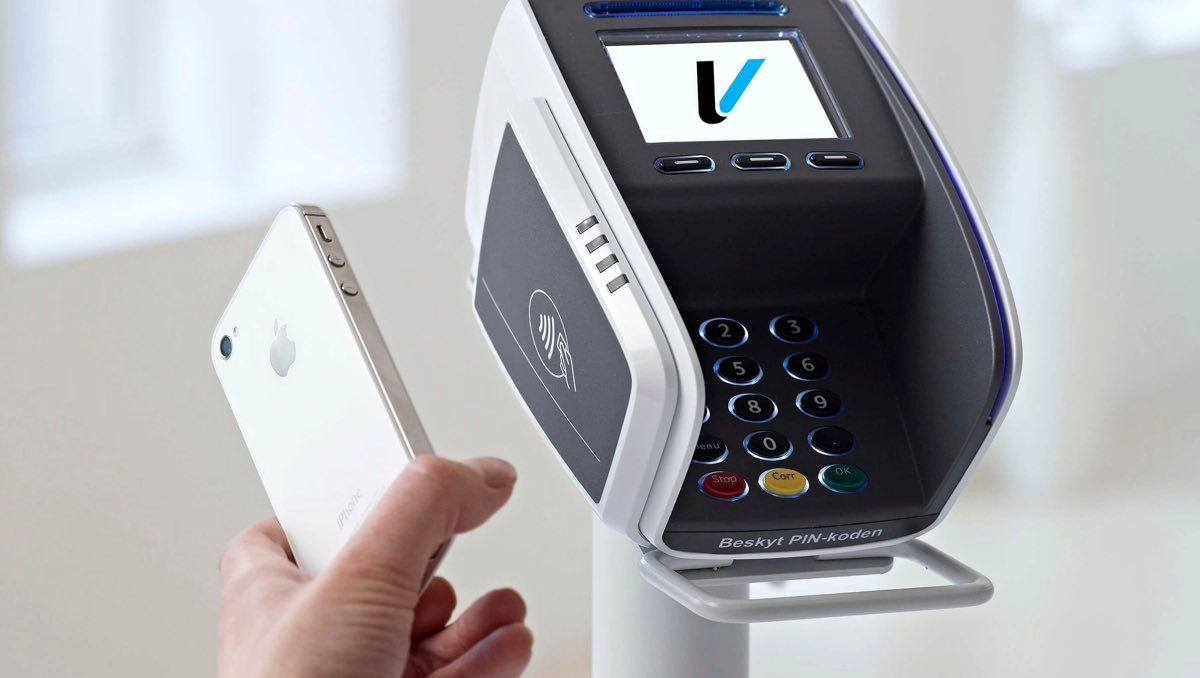 Verifone betalingsterminal med Apple Pay